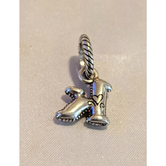 Authentic Brighton ABC Lowercase Letter K Alphabet Charm Silver Plated EUC - Picture 5 of 5